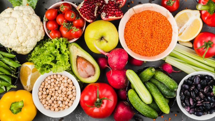 Alimentos recomendados en una dieta vegetariana